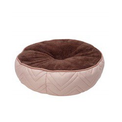 Matelas-lit piqué DO, rond, beige/brun DOGIT Beds, Cushions, Baskets