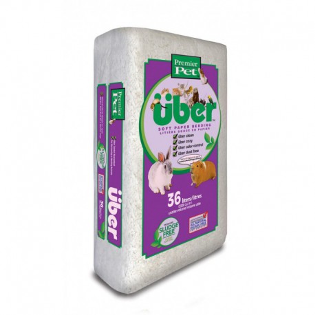 Über White 36L Expanded (8L Compressed) AMERICAN WOOD FIBERS Litter