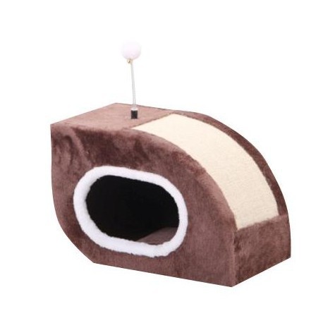 BUDZ CHAT ABRIS ESCARGOT BOITE GRATTER BRUN 45*26*30cm BUDZ Scratching post