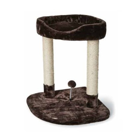 BUDZ ARBRE A CHAT CLASSIC 2 NIVEAUX/PERCHOIR BRUN 50X50X62.5 BUDZ Scratching post