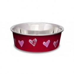 LOVING PETS BELLA CHAT BOL ROUGE - COEUR T.PETIT LOVING PET Food And Water Bowls