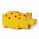 BUDZ CHIEN JOUET EN LATEX COCHON A POIS SQUEAKER 8 JAUNE BUDZ Jouets