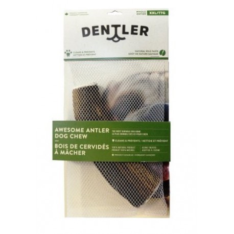 DENTLER BOIS CERVIDES ENTIERS NATURELS TTG/XXL (CS 6) DENTLER Smoked Bones