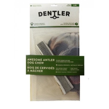 DENTLER BOIS CERVIDES SPLIT NATURELS GRAND DENTLER Os fumés