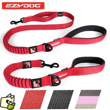 EZYDOG CHIEN LAISSE ZERO SHOCK ROUGE 25 PO EZYDOG Laisses et colliers