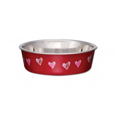 LOVING PETS BELLA BOL COEUR VALENTIN ROUGE MOYEN LOVING PET Bols eau et nourriture