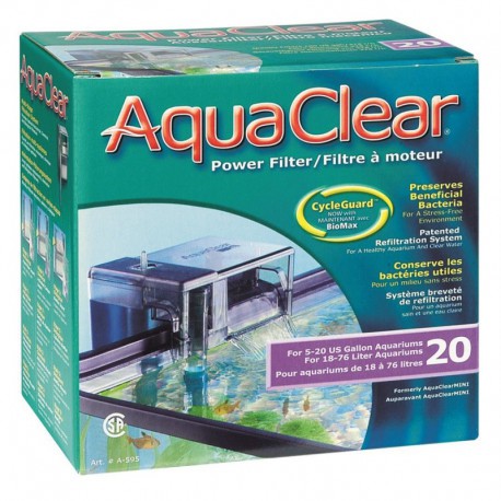 AquaClear 20 Mini Filtre à Moteur-V AQUACLEAR Motorized Filters