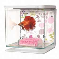 Aq. équipé MA pour betta, arrang. floral MARINA Aquariums équipés