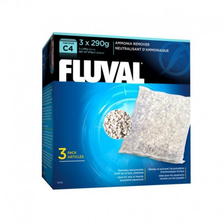 Elim. ammoniaque Fluval C4, 3 x 290 g-V FLUVAL Filtering media