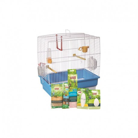 Cage équi. LW p/perruches ondulées LIVING WORLD Equipped Cages