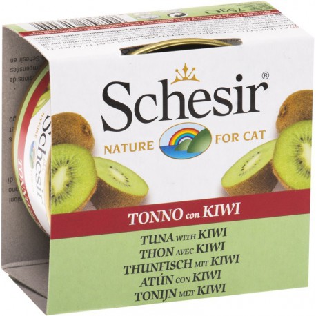 Schesir chat thon, kiwi, riz can 75g  SCHESIR Nourritures en Conserve