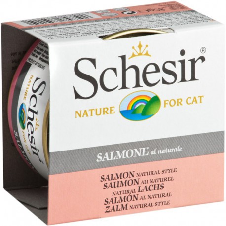 Schesir chat saumon au naturel 85g SCHESIR Canned Food