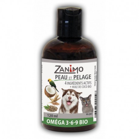 SUPPLÉMENTS Oméga 3-6-9 120ml - allergies et démangeaisons ZANIMO Produits entretien