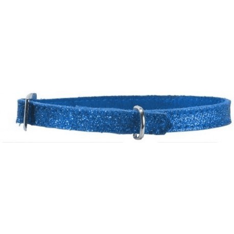 3/8 X8 COLLIER/LETTRES GLITTER , BLEU HUNTER BRAND Leashes And Collars