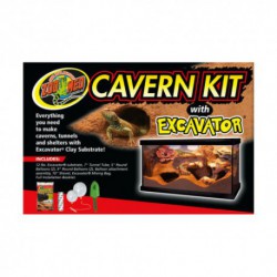 Cavern Kit with Excavator Sand12 LB ZOOMED Sand, Substrate, Litter