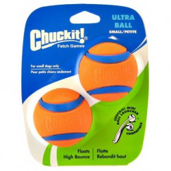 CHUCK IT! Balle Ultra Petite Paquet de 2 Compatible avec Lan CHUCK IT! Jouets