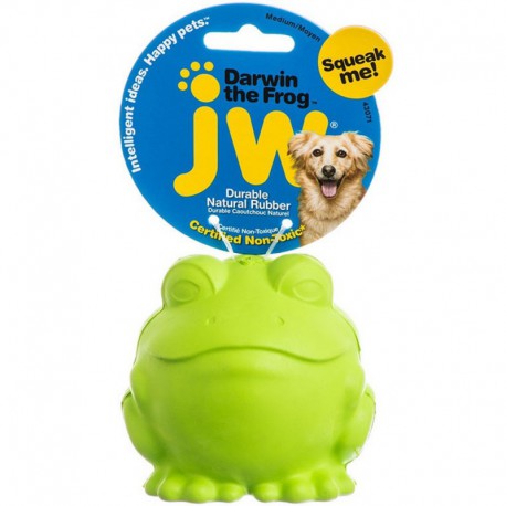 JW Caoutchouc Naturel Darwin la Grenouille Moyenne JW PET PRODUCTS Toys