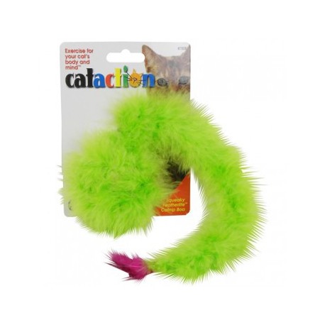 JW Cataction Boa Featherlite Squeaky avec Herb JW PET PRODUCTS Toys