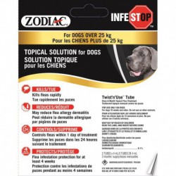 Zodiac Infestop adulticides pour Chiens 25KG ET PL ZODIAC Anti-Flea Products