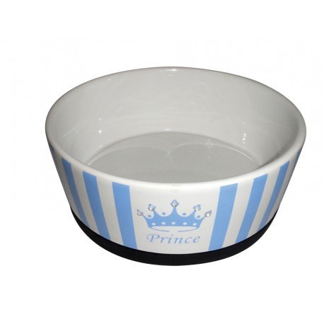 -PS --Prince-- Ceramic Dog Bowl 7in-  Bols Eau Et Nourriture