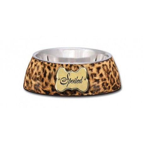 LOVING PETS MILANO CHIEN/CHAT BOL SPOILED LEOPARD MOYEN LOVING PET Bols Eau Et Nourriture