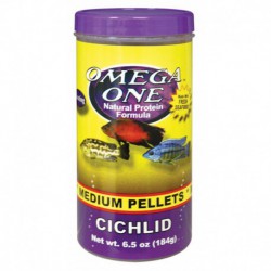 OS Med. CichlidPel 6.5oz OMEGA ONE Food