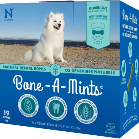 BONE-A-MINTS MOYEN 19 UNITES 27.17oz BONE-A-MINTS Treats