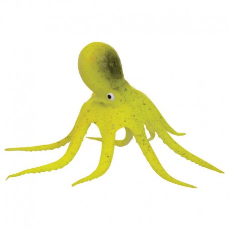 UT Action Octopus Yellow UNDERWATER TREASURES Decorations Aquarium