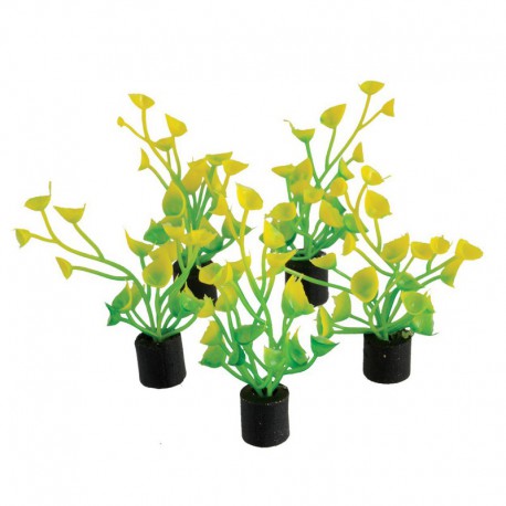 UT 5Pk Mini Plant Yellow/Green UNDERWATER TREASURES Plantes artificielles