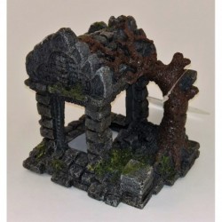 PROMO - FÃ©vrier - AQUA-FIT Polyresin Medevil Arch with Tre AQUA-FIT Decorations aquarium
