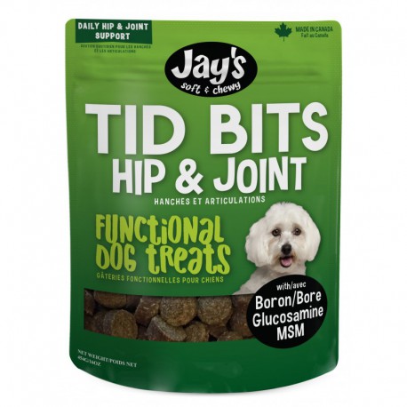 JAY'S TID BITS, GATERIES CHIEN, HANCHES & ARTIC. 454gr WAGGERS Treats