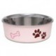 LOVING P BELLA CHIEN/CHAT BOL ROSE PAPARAZZI M 798ML(27OZ) LOVING PET Bols eau et nourriture