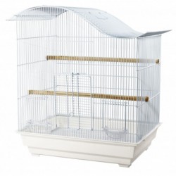 PROMO - FÃ©vrier - CAGE PERRUCHE SOPHORA 20X16X24 BLANC DAYANG Cages equipées