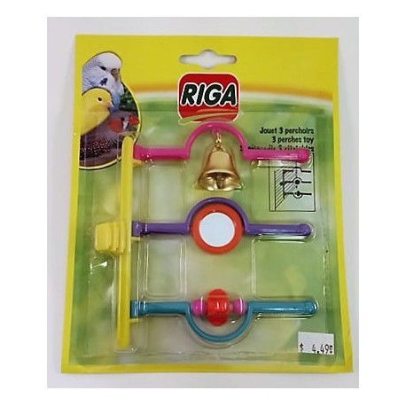RIGA JOUET OISEAUX 3 PERCHOIRS RIGA Toys