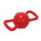 BUDZ CHIEN JOUET CAOUTCHOUC BALLE AVEC POIGNEES 3,5 ROUGE BUDZ Toys