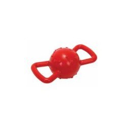 BUDZ CHIEN JOUET CAOUTCHOUC BALLE AVEC POIGNEES 3,5 ROUGE BUDZ Jouets