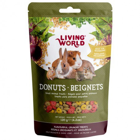 Régals Donuts LW, petit sac, 120 g LIVING WORLD Treats