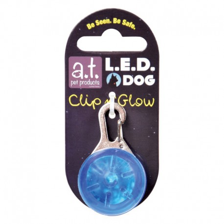 AT Led Dog Tag Blue ANIMAL TREASURES Miscellaneous Accessories