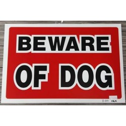 "pancarte ""beware of dog""" RIGA Accessoires divers