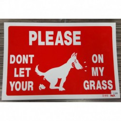 "PANCARTE ""Please don't let your dog…""" RIGA Miscellaneous Accessories