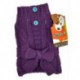 DQ Purple Belted Sweater - 14in DOGGIE-Q Lingerie