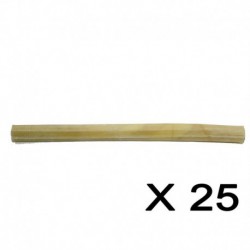 Cuir-Baton roulé brun pressé 10  x 15mm (25 unité YAMAS Leather Bones