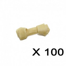 Cuir-Mini os brun noués 2 à 2 1/2  (100 unités) YAMAS Leather Bones