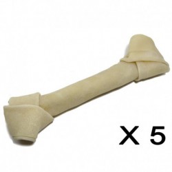 Cuir-Os brun noués 14 à 15 (5 unités) YAMAS Leather Bones