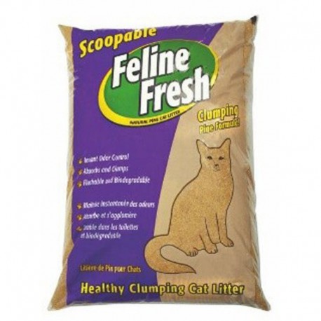 Féline Fresh Litière agglomérante de pin 17lbs FELINE FRESH Litières