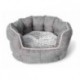 BUDZ CHIEN LIT ROND REBORDS ELEVES DELUXE 22,5 X 20,5 GRIS BUDZ Lits, coussins, paniers