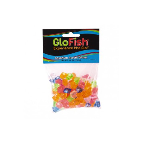 GloFish Gravel Accent (Multicolored Gems) GLOFISH Aquarium gravel