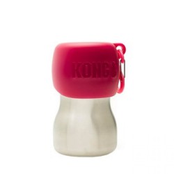 KONG H2O Dog Bottle and Bowl Pink 9.5 oz KONG Bols Eau Et Nourriture