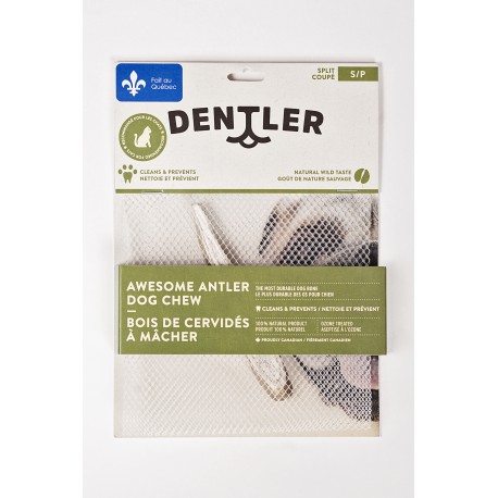 DENTLER BOIS CERVIDES SPLIT NATUREL PETIT (CS20) DENTLER Smoked Bones