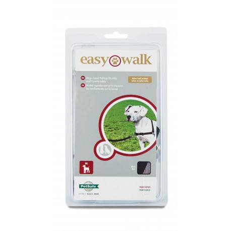 PETSAFE EASY WALK CHIEN HARNAIS MOYEN NOIR PETSAFE Laisses Et Colliers